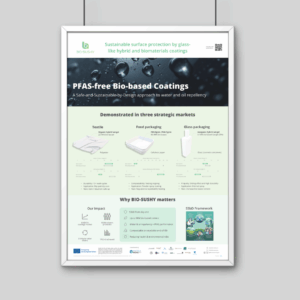 BIO-SUSHY poster updated showing the three value chains and their performance. Click to open and download.